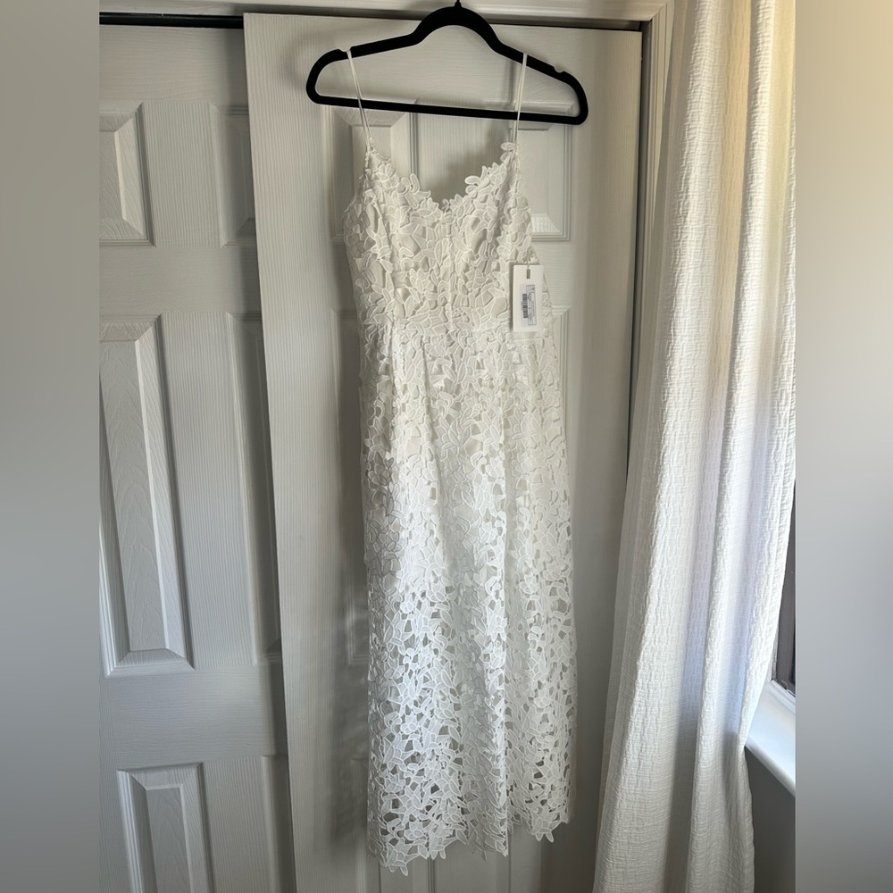 Endless Rose White Lace Maxi Dress